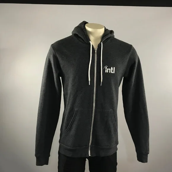 Int'l Indeed fleece full zipper hoodie front pouch unisex - Picture 5 of 8